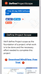 Mobile Screenshot of defineprojectscope.com